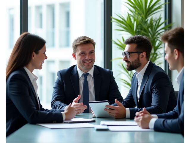 Consultants in a meeting room, strategizing and planning a diversity and inclusion implementation roadmap, symbolizing D&I consultation.